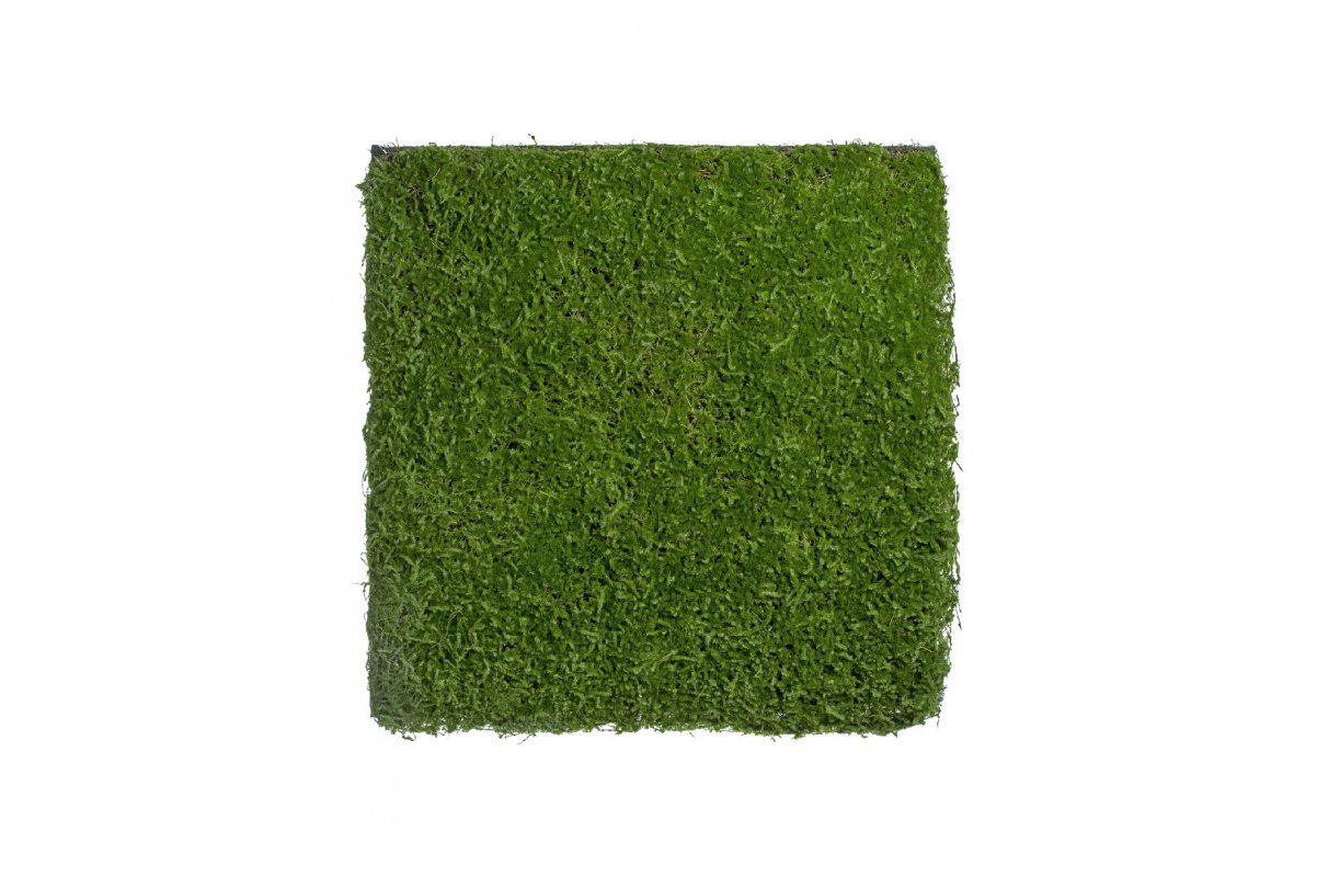 Мох Сфагнум искусственный зеленый 100 x 100 см (полотно)