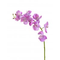 Орхидея Фаленопсис Мидл искусственная розово-белая 76 см (Real Touch)