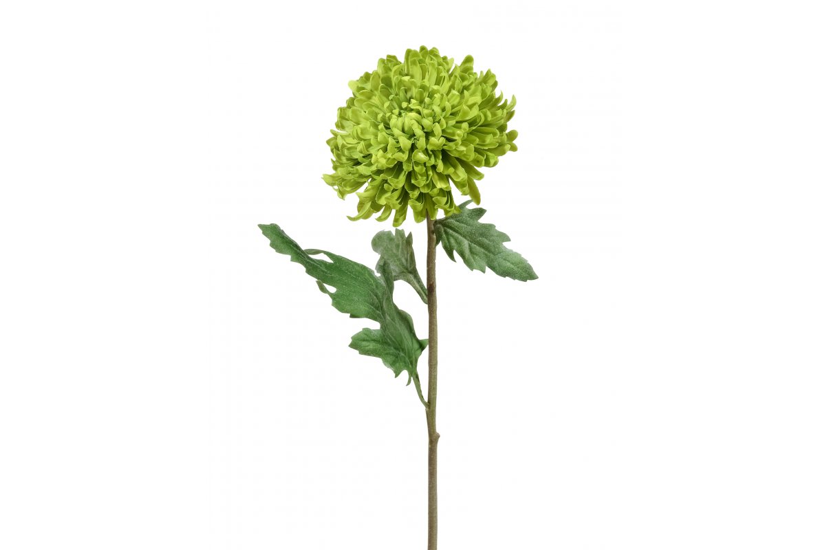 Хризантема Шамрок искусственная светло-зеленая 49 см