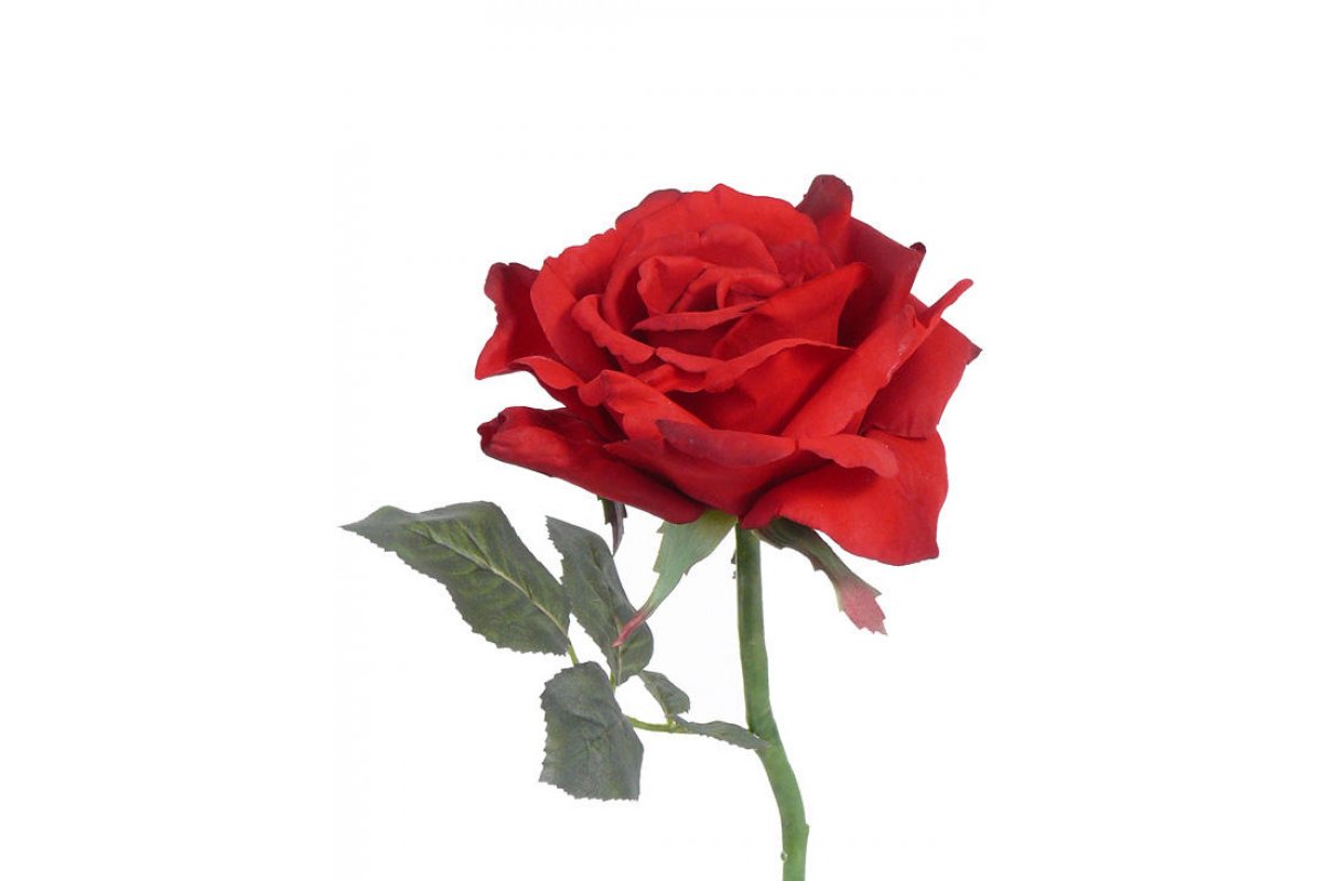Роза Королевская искусственная красная 31 см