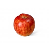Яблоко искусственное красно-желтое 8 см
