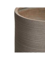 Кашпо напольное для цветов, TREEZ ERGO TreeLine, цилиндр, керамический горшок, капучино , 49x50 см, 96 л, для интерьера, для улицы — изображение 3