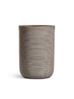 Кашпо напольное для цветов, TREEZ ERGO TreeLine, высокий цилиндр , керамический горшок, капучино , 47x30 см, 33 л, для интерьера, для улицы — изображение 3