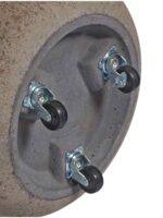 Кашпо напольное для цветов, TREEZ ERGO Hard Rock, цилиндр, керамический горшок, Песок серый беж, 61x60 см, 165 л, для интерьера, для улицы — изображение 2