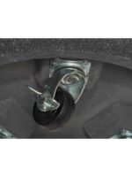 Кашпо напольное для цветов, TREEZ ERGO Hard Rock, цилиндр, керамический горшок, Песок серый беж, 75x73 см, 300 л, для интерьера, для улицы — изображение 3