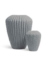 Кашпо напольное для цветов, TREEZ Effectory Moho, Конус, керамический горшок, Дымчато-серый песок, 37x30 см, 8 л, для интерьера, для улицы — изображение 8