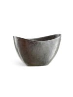 Кашпо напольное для цветов, TREEZ Effectory Metal, лодка, керамический горшок, стальное серебро, 20x37 см, 0 л, для интерьера — изображение 2