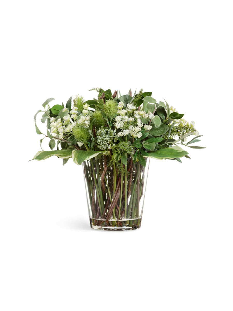 Дизайнерская композиция Green Lifestyle Big в стеклянной вазе с водой Дизайнерская композиция Green Lifestyle Big в стеклянной вазе с водой
