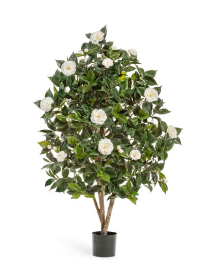 Искусственное дерево Камелия Японика кремовая