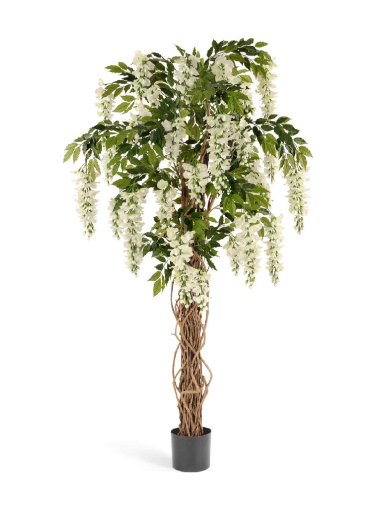 Искусственное дерево Вистерия лиана белая