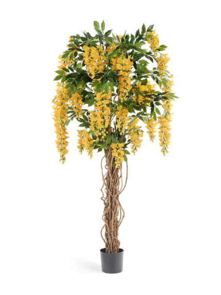 Искусственное дерево Вистерия лиана жёлтая