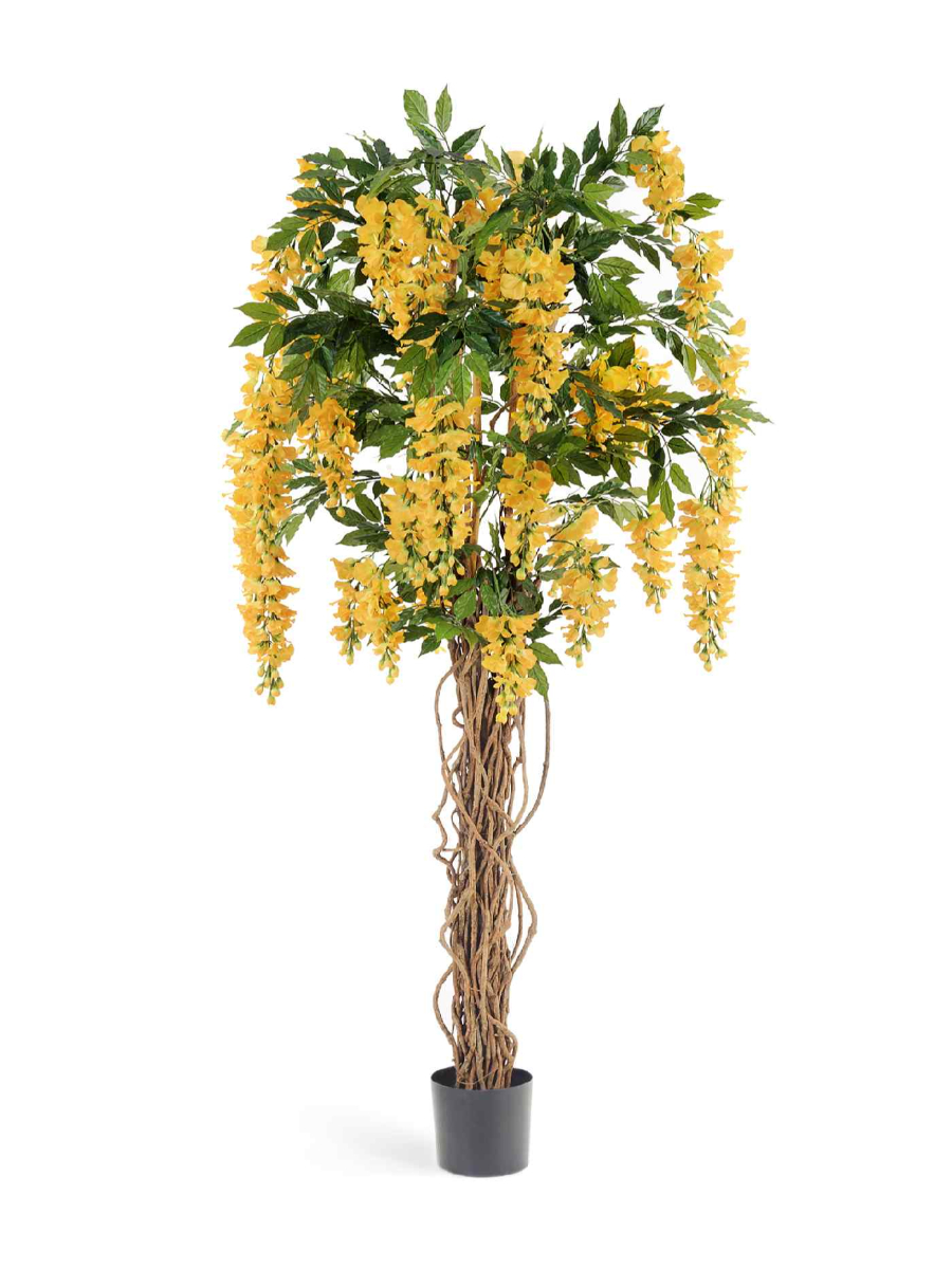 Искусственное дерево Вистерия лиана жёлтая Искусственное дерево Вистерия лиана жёлтая