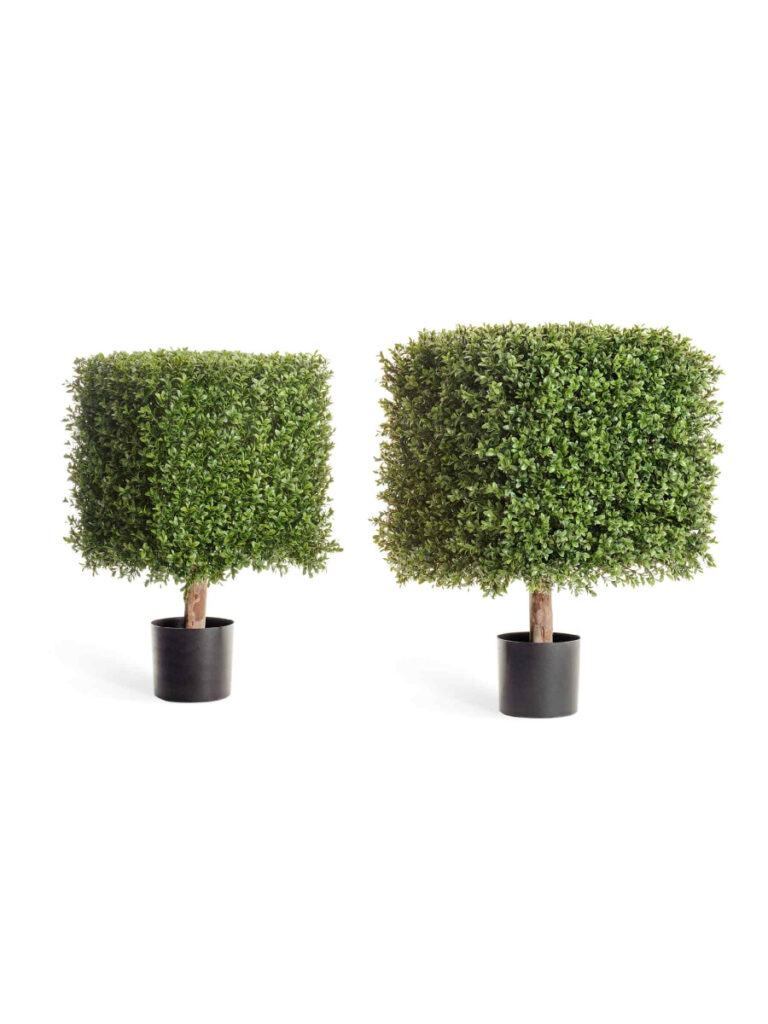 Искусственное дерево Самшит квадрат уличный на каркасе