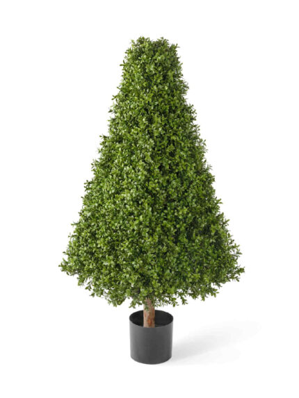 Искусственное дерево Самшит-пирамида уличный на каркасе