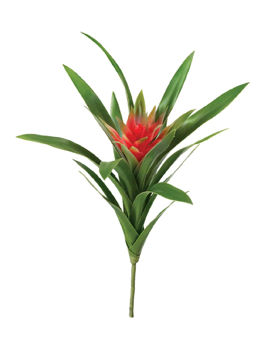 Искусственное растение Гусмания Элегант красная Искусственное растение Гусмания Элегант красная