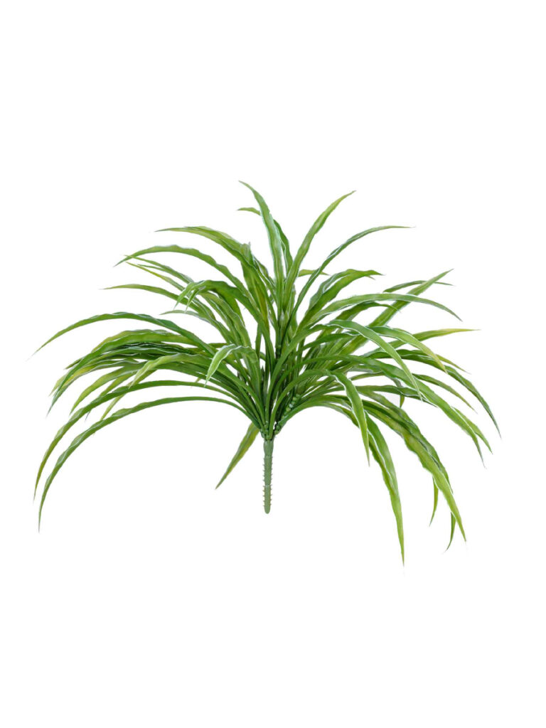 Искусственное растение Трава Ванилла Грасс бело-зелёная