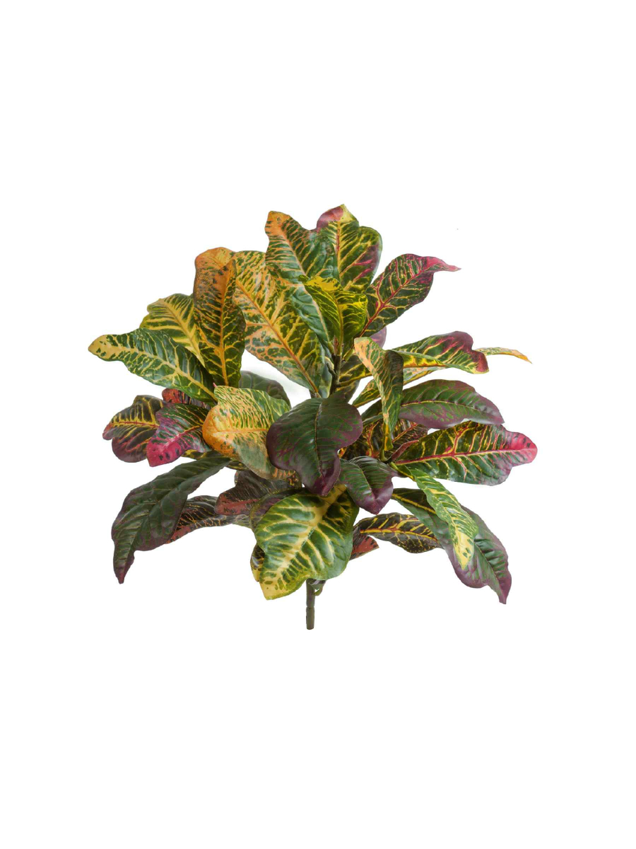 Искусственное растение Кротон куст Мидл зелёно-жёлто-розовый (Sensitive Botanic) Искусственное растение Кротон куст Мидл зелёно-жёлто-розовый (Sensitive Botanic)