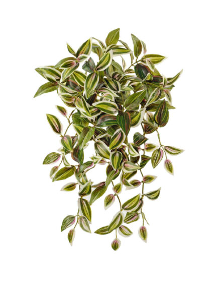 Искусственное растение Традесканция зелёно-бело-розовая ампельная