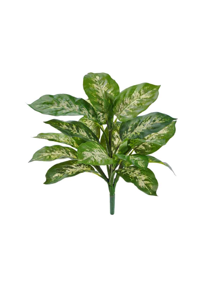 Искусственное растение Диффенбахия бело-зелёная куст Искусственное растение Диффенбахия бело-зелёная куст