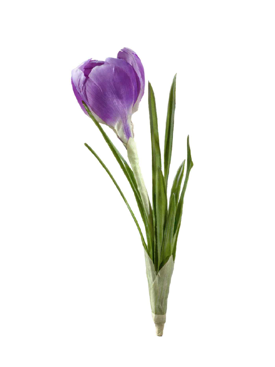 30.03080068BL Искусственные цветы Крокус сиреневый 20 см, Treez 30.03080068BL — изображение 1