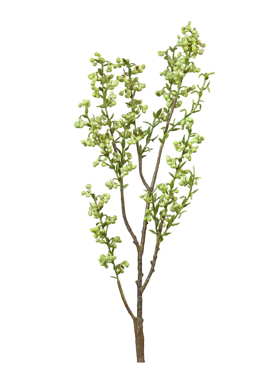 30.0613110WH Искусственные цветы Ветка с лаймовыми мини-ягодками, Treez 30.0613110WH — изображение 1