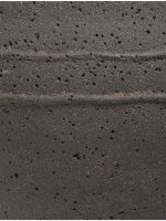 Кашпо напольное для цветов, TREEZ ERGO Nero, чаша , керамический горшок, чёрный туф, 33x41 см, 33 л, для интерьера, для улицы — изображение 3