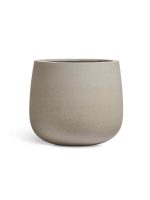 Кашпо напольное для цветов, TREEZ ERGO Fine rock, чаша , керамический горшок, белый песок , 55x55 см, 64 л, для интерьера, для улицы — изображение 4