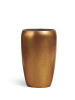 Кашпо напольное для цветов, TREEZ Effectory Metal, конус, керамический горшок, сусальное золото, 51x32 см, 37/10 л, для интерьера, для улицы — изображение 6