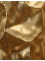 Кашпо напольное для цветов, TREEZ Effectory Metal, лодка, керамический горшок, сусальное золото, 15x41 см, 0 л, для интерьера, для улицы — изображение 6