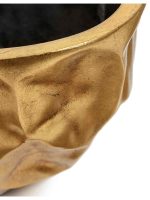 Кашпо напольное для цветов, TREEZ Effectory Metal, лодка, керамический горшок, сусальное золото, 15x41 см, 0 л, для интерьера, для улицы — изображение 5