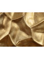 Кашпо напольное для цветов, TREEZ Effectory Metal, сфера, керамический горшок, сусальное золото, 52x58 см, 30 л, для интерьера — изображение 3