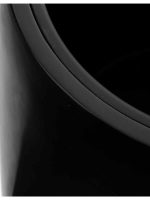 Кашпо напольное для цветов, TREEZ Effectory Crystal, Многогранник, керамический горшок, Антрацит, 40x23 см, 30л/7л л, для интерьера, для улицы — изображение 3