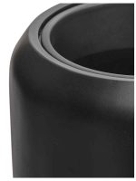 Кашпо напольное для цветов, TREEZ Effectory Black Stone, конус, керамический горшок, антрацит, 97x34 см, 75/10 л, для интерьера, для улицы — изображение 2