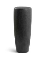 Кашпо напольное для цветов, TREEZ Effectory Quartz, конус, керамический горшок, черный кварц, 90x46 см, 120/12,5 л, для интерьера, для улицы — изображение 6