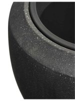 Кашпо напольное для цветов, TREEZ Effectory Quartz, чаша, керамический горшок, черный кварц, 33x40 см, 33/12,5 л, для интерьера, для улицы — изображение 3