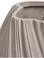 Кашпо напольное для цветов, TREEZ Effectory Dune, Высокая Design-ваза, керамический горшок, Белый песок, 81x52 см, 100 л, для интерьера, для улицы — изображение 5