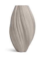 Кашпо напольное для цветов, TREEZ Effectory Dune, Высокая Design-ваза, керамический горшок, Белый песок, 81x52 см, 100 л, для интерьера, для улицы — изображение 6