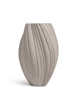 Кашпо напольное для цветов, TREEZ Effectory Dune, Высокая Design-ваза, керамический горшок, Белый песок, 81x52 см, 100 л, для интерьера, для улицы — изображение 7