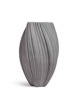 Кашпо напольное для цветов, TREEZ Effectory Dune, Высокая Design-ваза, керамический горшок, Дымчато-серый песок, 81x52 см, 100 л, для интерьера, для улицы — изображение 6