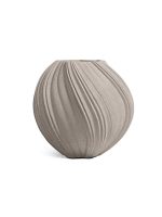 Кашпо напольное для цветов, TREEZ Effectory Dune, Сферическая Design-ваза, керамический горшок, Белый песок, 33x30 см, 15 л, для интерьера, для улицы — изображение 3