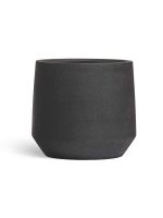 Кашпо напольное для цветов, TREEZ ERGO Hard Rock, трапеция, керамический горшок, Чёрный песок, 28x32 см, 22 л, для интерьера, для улицы — изображение 3