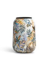 Кашпо напольное для цветов, TREEZ Effectory Savage Garden, цилиндр, керамический горшок, белый, кобальт, 43x26 см, 23 л, для интерьера, для улицы — изображение 7