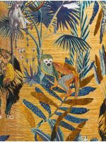 Кашпо напольное для цветов, TREEZ Effectory Savage Garden, цилиндр, керамический горшок, терракот и синий, 62x43 см, 80 л, для интерьера, для улицы — изображение 3