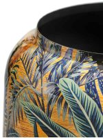 Кашпо напольное для цветов, TREEZ Effectory Savage Garden, цилиндр, керамический горшок, терракот и синий, 62x43 см, 80 л, для интерьера, для улицы — изображение 5