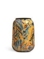 Кашпо напольное для цветов, TREEZ Effectory Savage Garden, цилиндр, керамический горшок, терракот и синий, 62x43 см, 80 л, для интерьера, для улицы — изображение 9