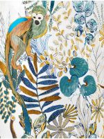 Кашпо напольное для цветов, TREEZ Effectory Savage Garden, чаша, керамический горшок, белый, кобальт, 29x33 см, 23 л, для интерьера, для улицы — изображение 3