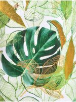 Кашпо напольное для цветов, TREEZ Effectory Savage Garden, чаша, керамический горшок, белый с зелёным, 29x33 см, 23 л, для интерьера, для улицы — изображение 3