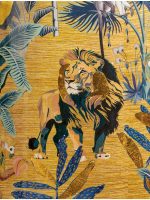 Кашпо напольное для цветов, TREEZ Effectory Savage Garden, чаша, керамический горшок, терракот и синий, 29x33 см, 23 л, для интерьера, для улицы — изображение 2